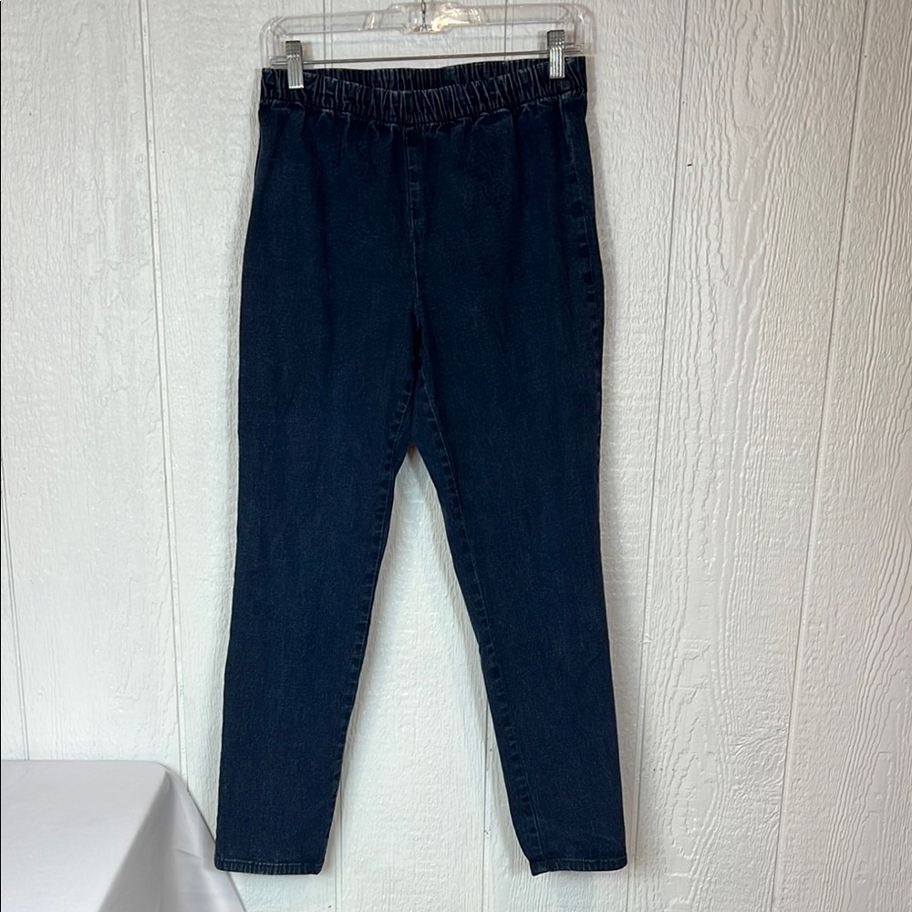 CJ Banks Blue Jeggings Comfortable Fit